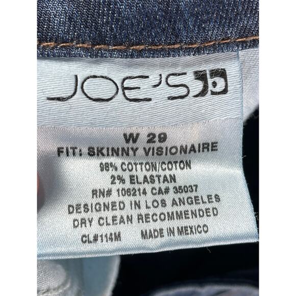 Joe's Jeans Womens 29 / 8 Blue Denim Skinny Visionaire Stretch RN# 106214 - Picture 3 of 7